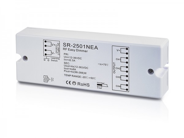 8A 4 Channel Constant Voltage RF Dimmer SR-2501NEA