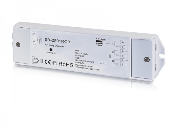 Constant Voltage 3 Channel RF RGB Controller SR-2501RGB