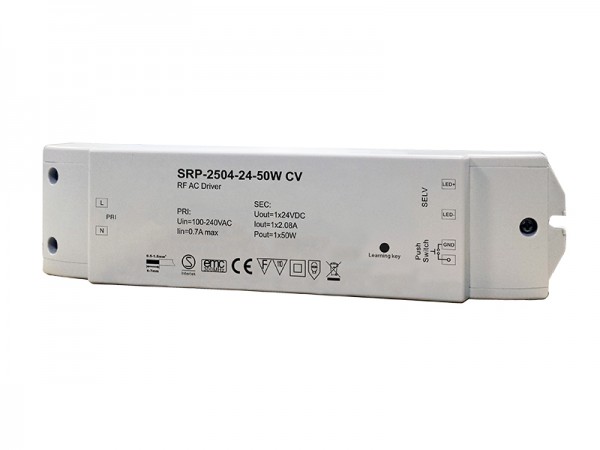 50W Constant Voltage RF LED Dimmable Driver SRP-2504-24-50CV