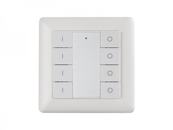 4 Zone Wall Mounted Push Button RF Dimmer Controller SR-2853K8-DIM