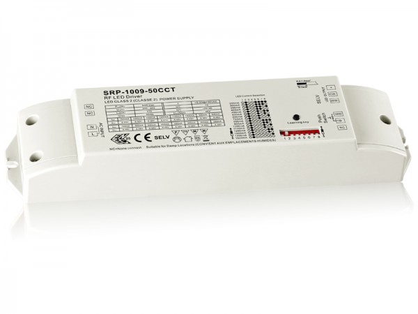 2 Channels Constant Current Dimmable 50w LED Driver with RF SRP-1009-50CCT