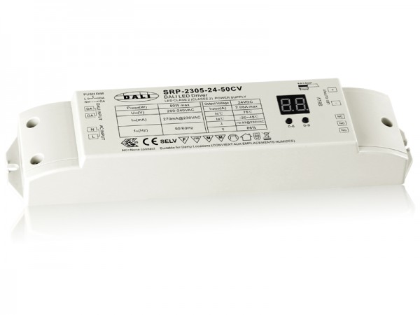Constant Voltage DALI Dimming Driver SRP-2305-50W-CV