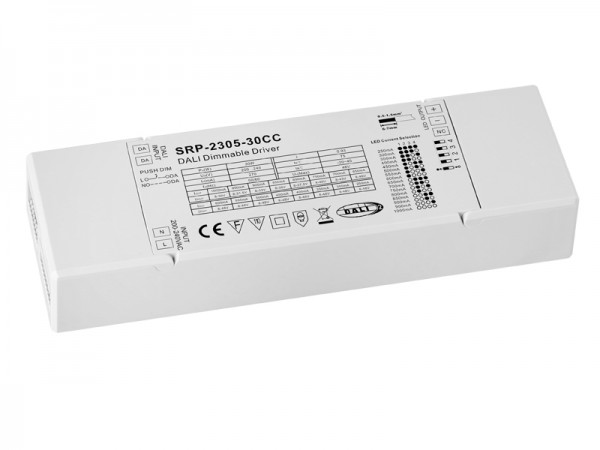 DALI-2 Certified 30W Amplitude Dimming LED Driver SRP-2309-30CCTL