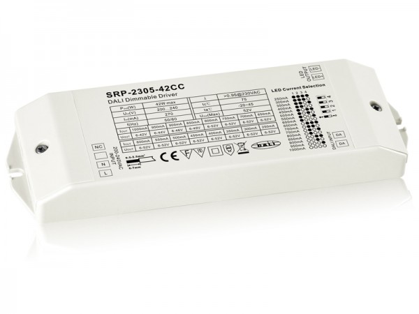 1 Channel 700mA Constant Current Dimmable DALI LED Driver SRP-2305-42CC
