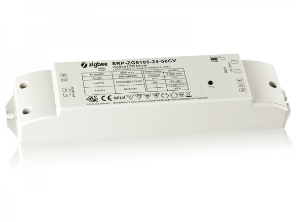 50W Constant Voltage ZigBee LED Dimmable Driver SRP-ZG9105-12-50CV/SRP-ZG9105-24-50CV