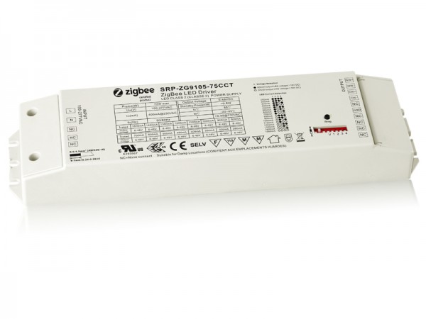 75W Constant Current ZigBee LED Color Temperature Dimmable Driver SRP-ZG9105-75W-CCT