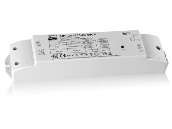 50W Constant Voltage Z-Wave LED Dimmable Driver SRP-ZV9105-50W-CV