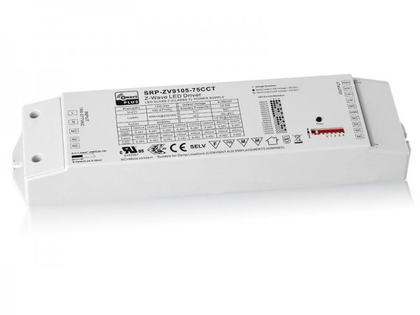 75W Constant Current Z-Wave LED Color Temperature Dimmable Driver SRP-ZV9105-75W-CCT