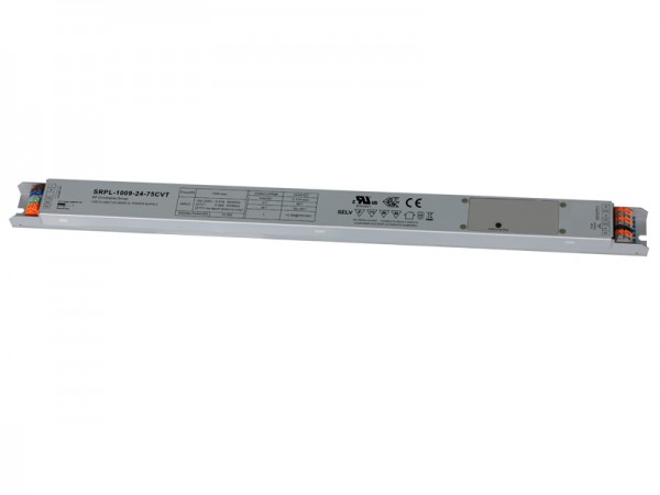 Slim Metal Casing 75W 2 Channels Constant Voltage RF Dimmable LED Driver SRPL-1009-24-75CVT