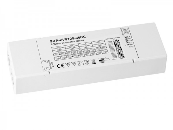 Constant Current 30w Z-Wave LED Dimmable Driver SRP-ZV9105 Constant Current 30w Z-Wave LED Dimmable Driver SRP-ZV9105