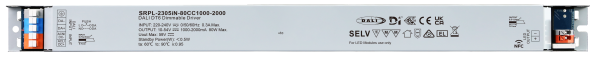 80W DALI D4i DT6 NFC LED Driver (Constant Current) SRPL-2305iN-80CC1000-2000