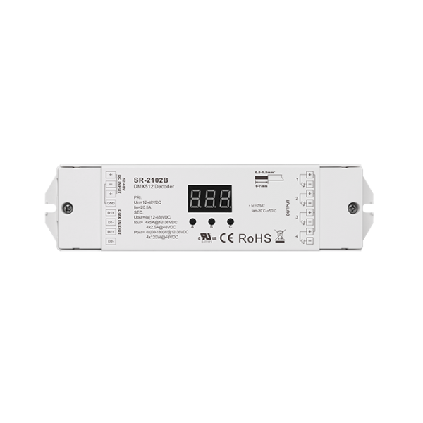 Constant Voltage DMX512 Decoder SR-2102B