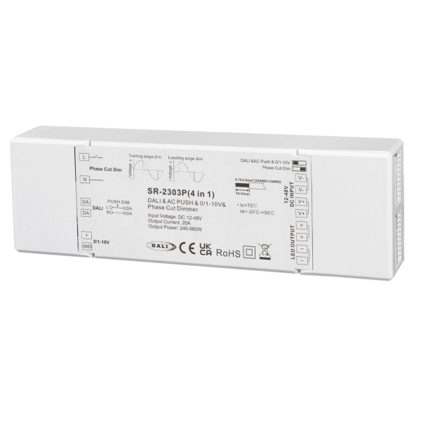 Multifunction 4 Dimming Interfaces In 1 12-48VDC LED Dimmer SR-2303P(4 in 1)