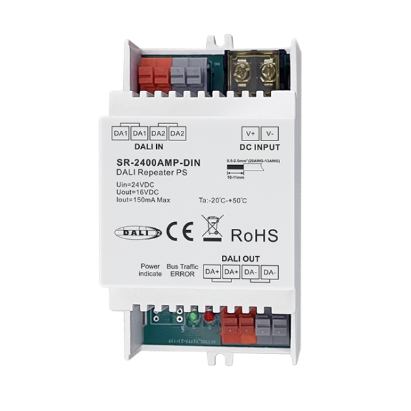 DIN Rail DALI Repeater Power Supply SR-2400AMP-DIN