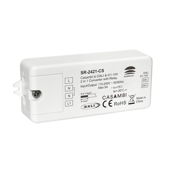Casambi to DALI & 0/1-10V Converter SR-2421-CS