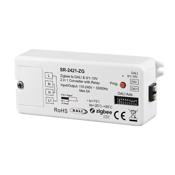 Zigbee DALI Interface DALI Wiressless Control DALI Broadcast Module SR-2421-ZG