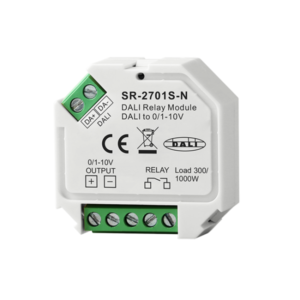 DALI Relay Module + DALI to 0/1-10V Converter SR-2701S-N