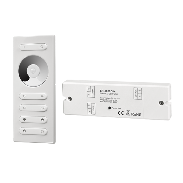 RF Single Color Controller & Remote Kit SR-2839DIM+SR-1029DIM