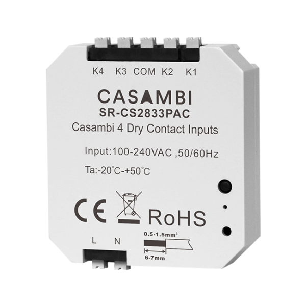 Casambi Push button Coupler SR-CS2833PAC
