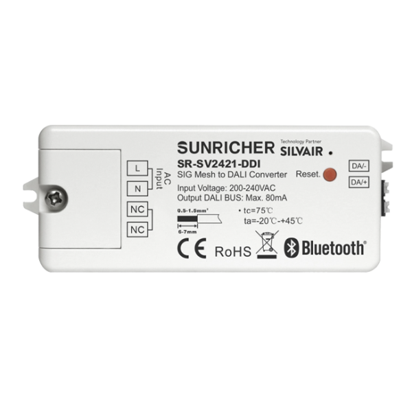 Sivair SIG Mesh To DALI DT6 Single Color Converter SR-SV2421-DDI