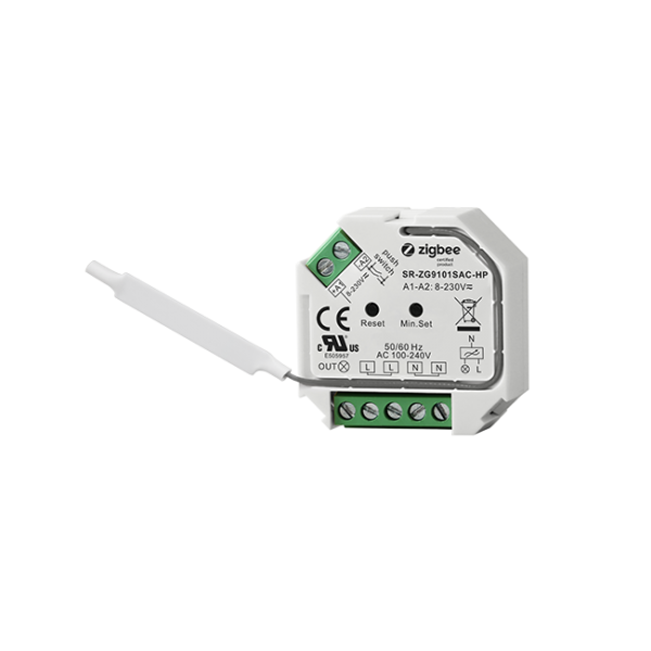 ZigBee AC Triac Phase-Cut Dimmer Neutral + Live Wire SR-ZG9101SAC-HP
