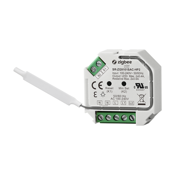 2 Channels Zigbee to Triac Dimmer SR-ZG9101SAC-HP2