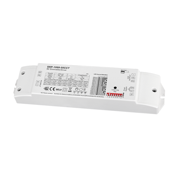 2 Channels Constant Current Dimmable 50w LED Driver with RF SRP-1009-50CCT