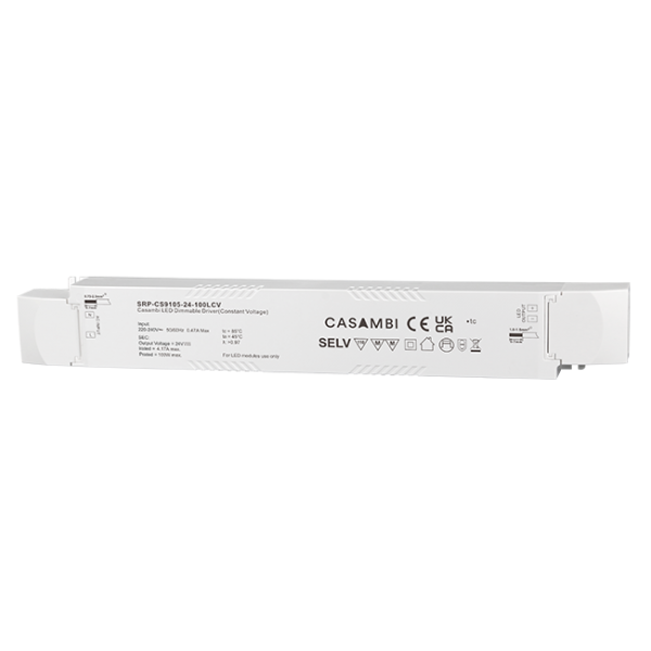 100W 24VDC 1 Channel Constant Voltage Casambi Dimmable LED Driver SRP-CS9105-24-100LCV