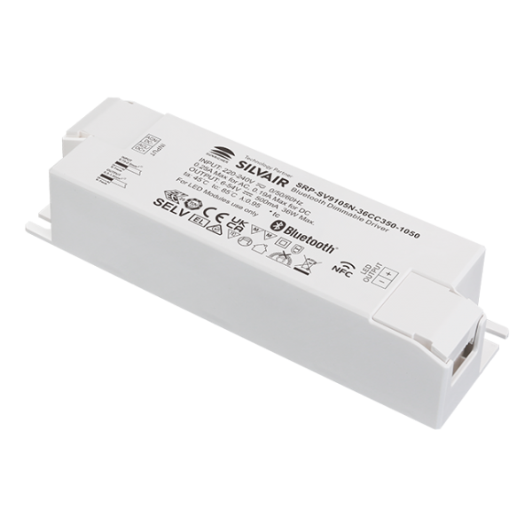 36W 1CH BLE NFC Enabled LED Driver (Constant Current) SRP-SV9105N-36CC350-1050