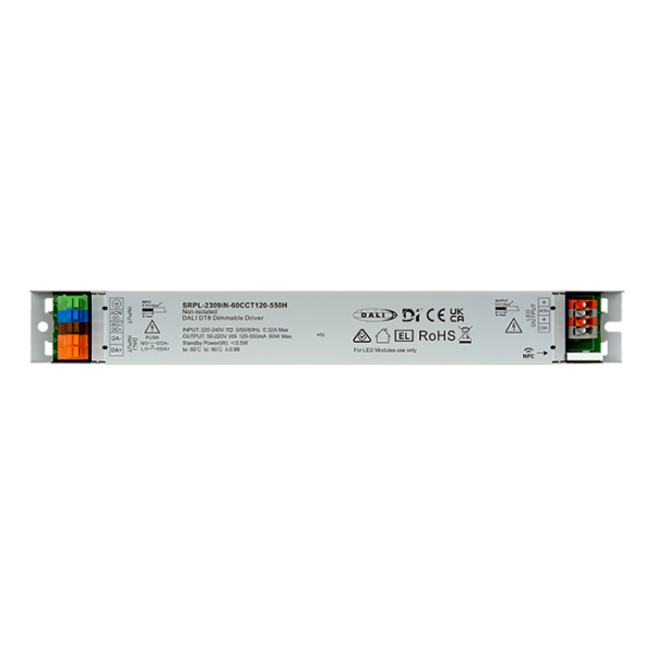 60W DALI D4i DT8 NFC LED Driver(Constant Current) SRPL-2309iN-60CCT120-550H