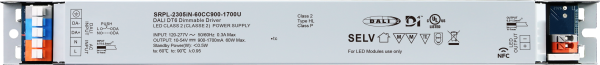 120-277VAC 60W DALI D4i DT6 NFC LED Driver (Constant Current) SRPL-2305iN-60CC900-1700U