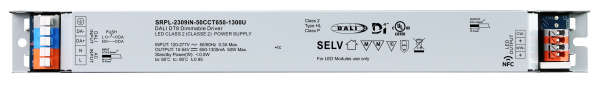 120-277VAC 50W DALI D4i DT8 NFC LED Driver (Constant Current) SRPL-2309iN-50CCT650-1300U