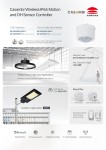 Casambi Wireless IP65 Motion Sensor with 3-Pin Interface SR-CS9033P-PIR-V