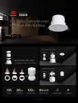 Bluetooth to DALI Ceiling Mounted AC Powered PIR Sensor SR-SV9030D-PIR-10AD