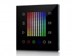 RF Full Touch Remote RGB LED Controller SR-2831 Black