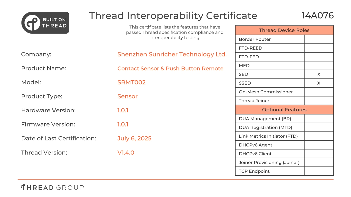 Thread Certificate 2