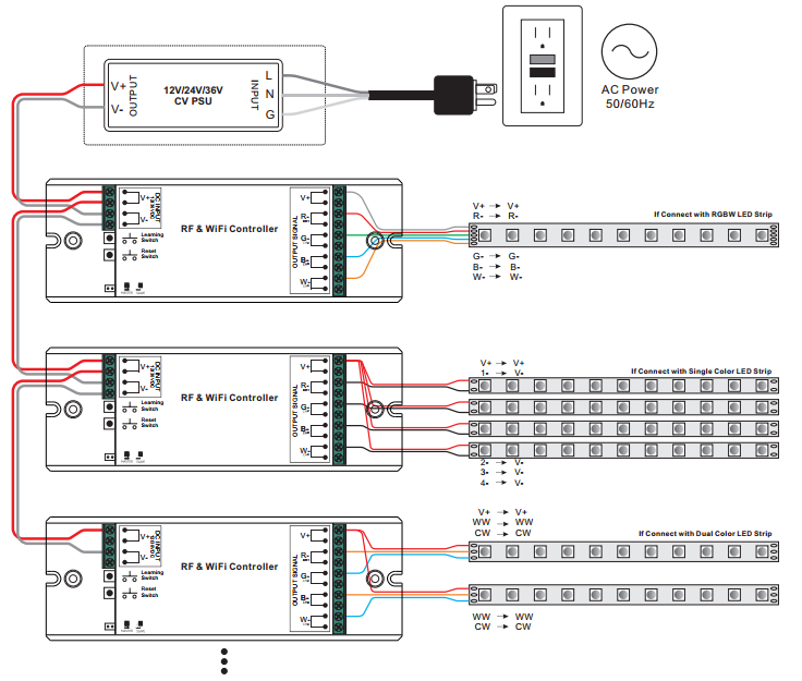 Wiring Diagram for Multiple Units