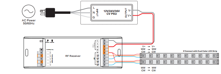 Wiring Diagram for Dual Color LEDs