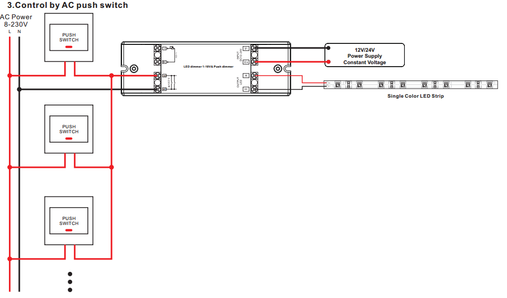 Wiring Diagram For AC Push Switch