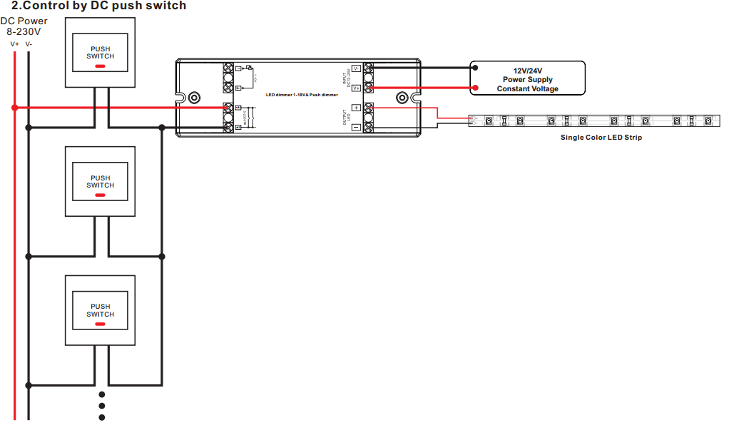 Wiring Diagram For DC Push Switch