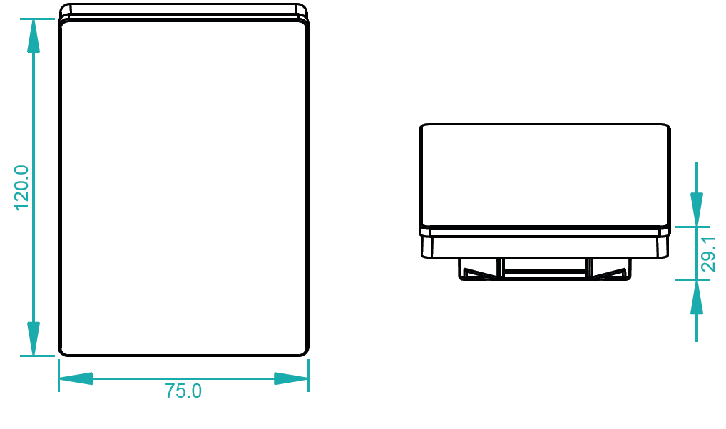 Product Dimension for SR-2300TSDIMUS