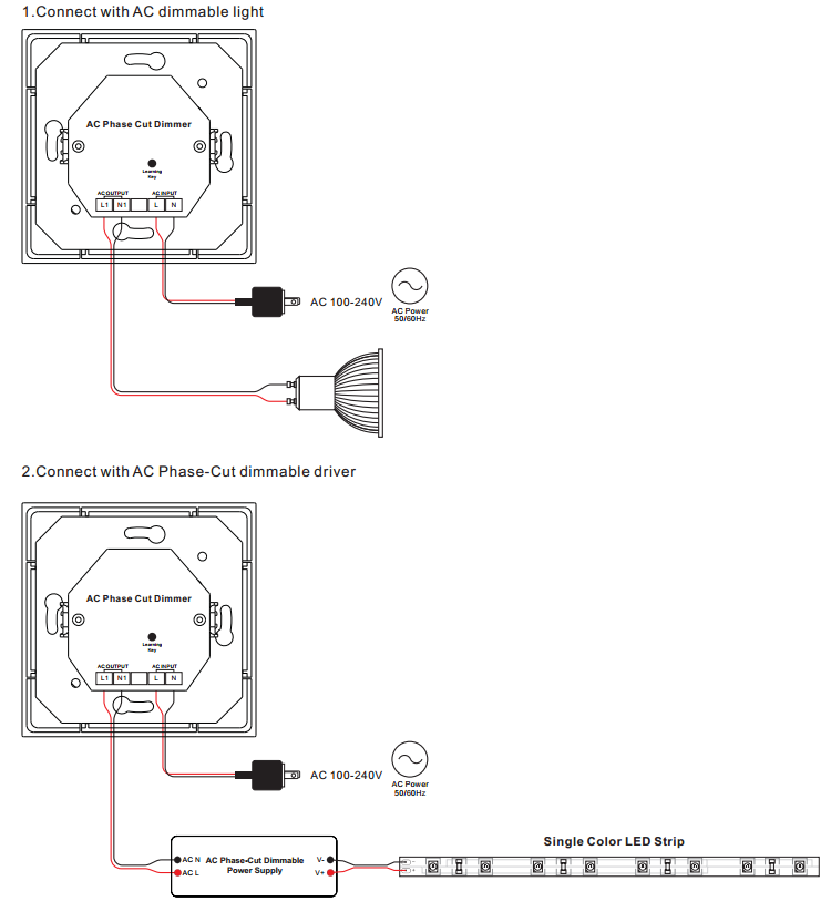 Leviton Rotary Dimmer Wiring Diagram from www.sunricher.com