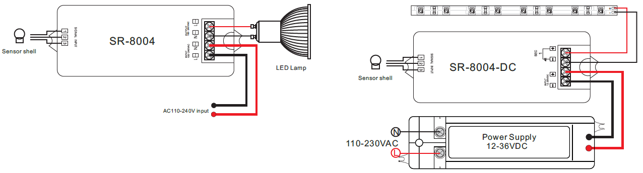 PIR Motion Sensor Switch SR-8004