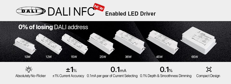 NFC Programmable DALI Drivers